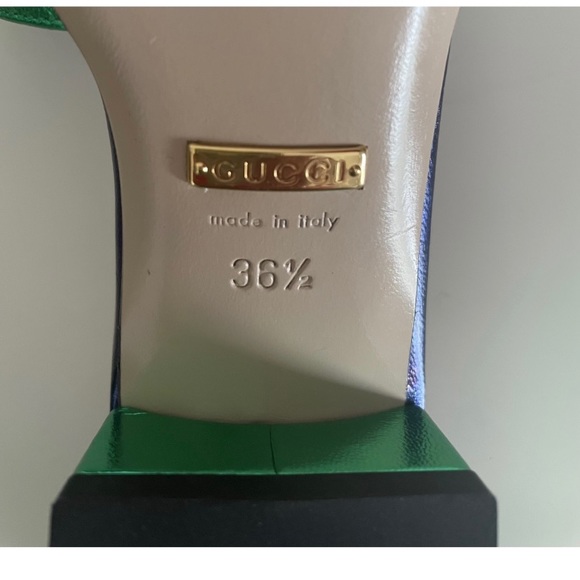 Gucci Silk Green mules - Picture 7 of 7